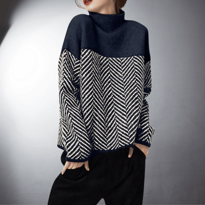 Laurent™ | Pull en Maille Herringbone Élégante