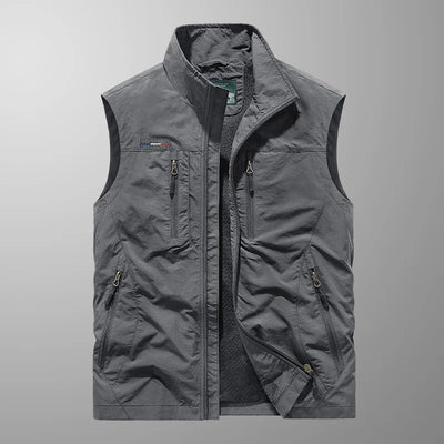Hermann™ – Gilet cargo respirant avec plusieurs poches