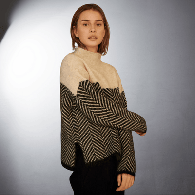 Laurent™ | Pull en Maille Herringbone Élégante
