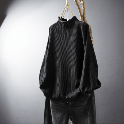 Laurent™ | Pull en Maille Texturée au Col Montant