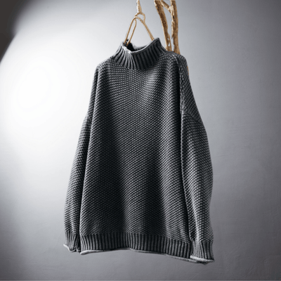 Laurent™ | Pull en Maille Texturée au Col Montant