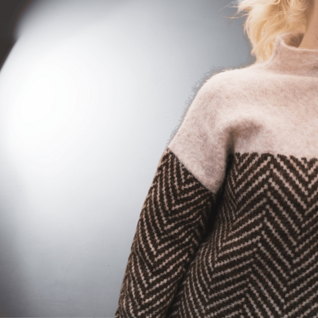 Laurent™ | Pull en Maille Herringbone Élégante
