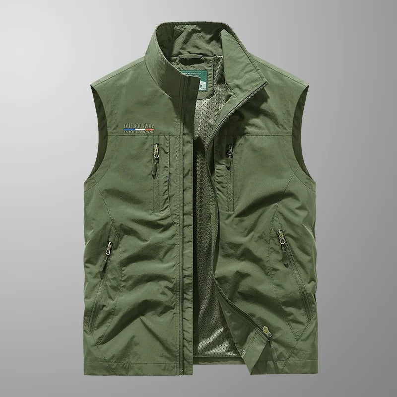 Hermann™ – Gilet cargo respirant avec plusieurs poches