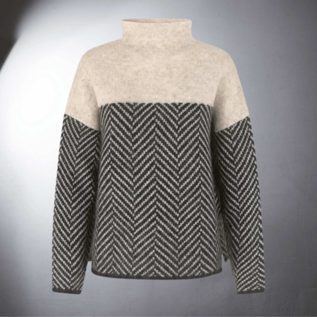 Laurent™ | Pull en Maille Herringbone Élégante