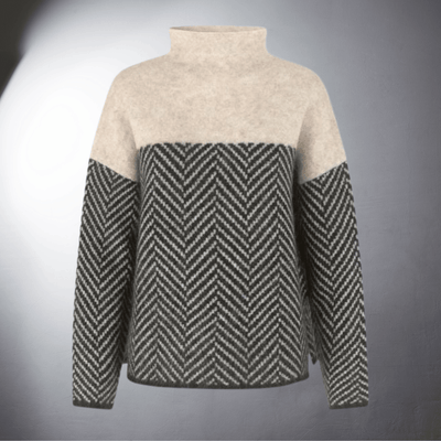 Laurent™ | Pull en Maille Herringbone Élégante