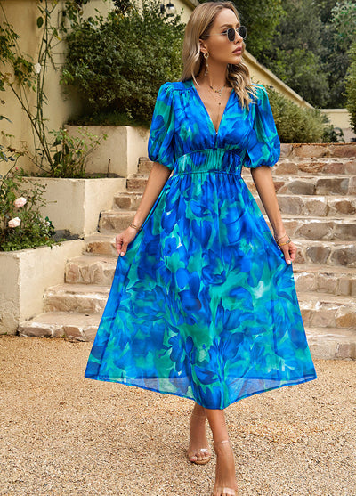 Camille™ | Robe Fleurie Élégante