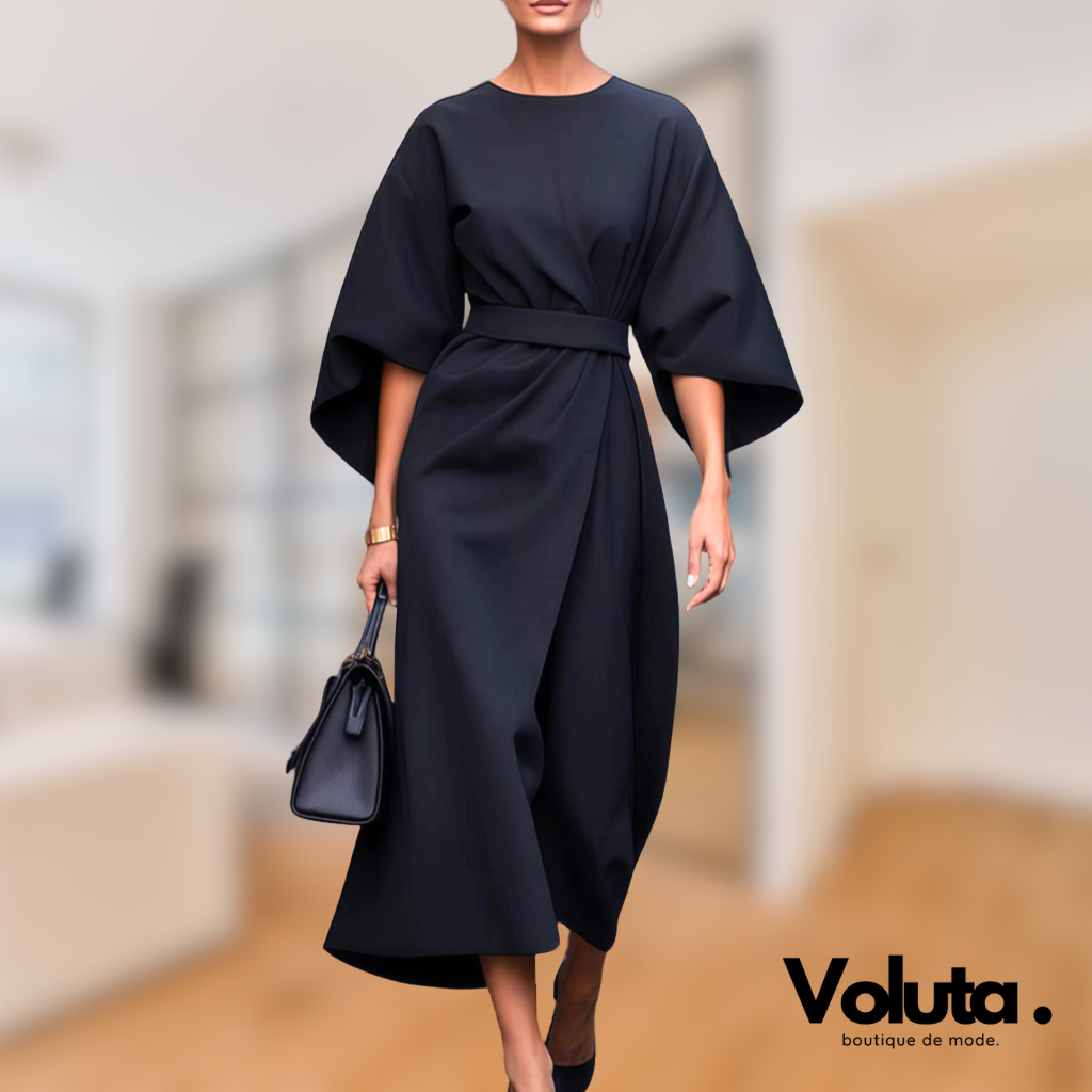 Manon™ | Robe Élégante à Manches Oversize et Taille Cintrée