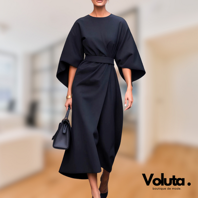 Manon™ | Robe Élégante à Manches Oversize et Taille Cintrée