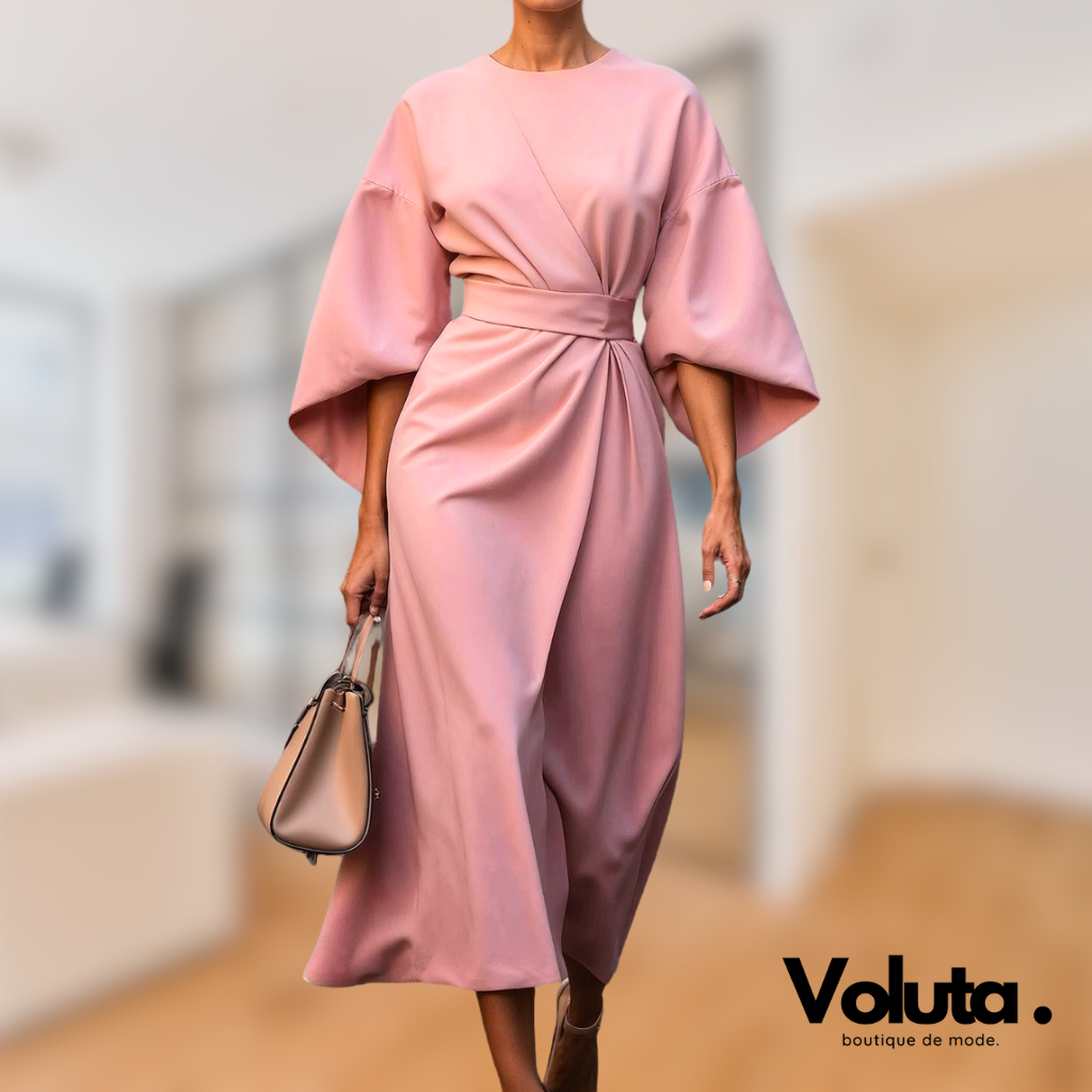 Manon™ | Robe Élégante à Manches Oversize et Taille Cintrée