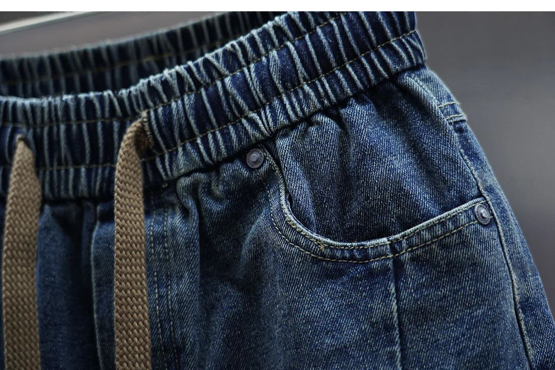 Noa™ | Pantalon Baggy Denim avec Ceinture