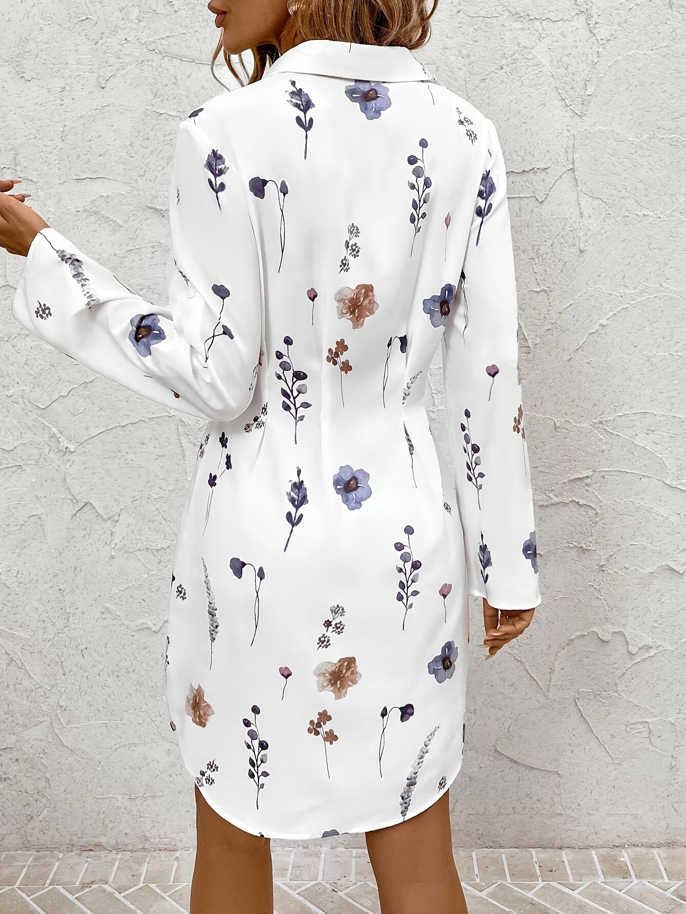 Camille™ | Robe Chemise Fleurie Élégante