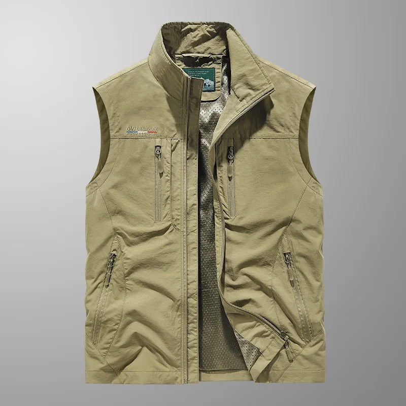 Hermann™ – Gilet cargo respirant avec plusieurs poches