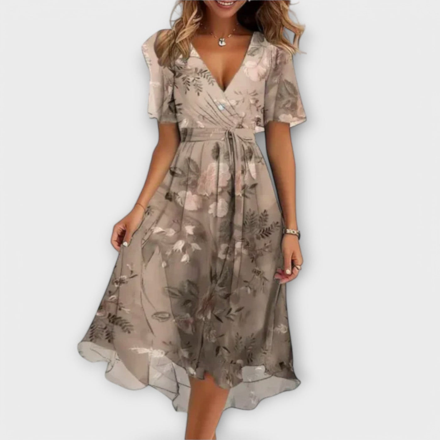 Éliane – Robe Femme à Col en V