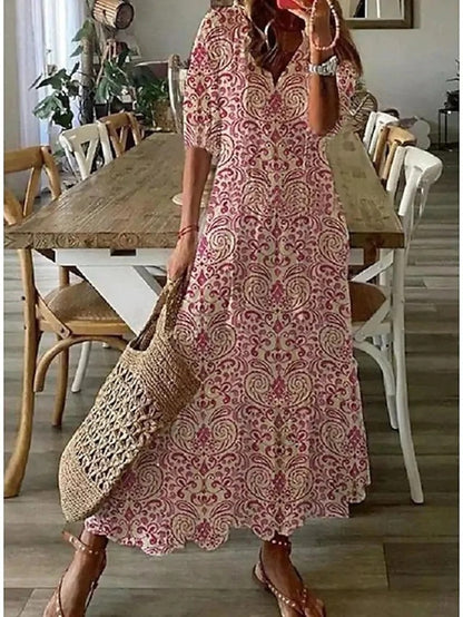 Clémence™ | Robe Bohème Évasée Élégante